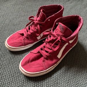 Vans Sk8-Hi Maroon Skate Shoes